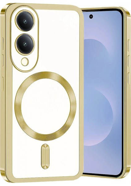 Ieg Samsung Galaxy S25 Edge Kross Magneticsafe Kapak - Gold