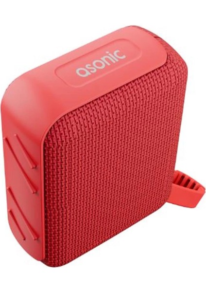 As-03 Kırmızı Usb-Tf-Tws-Bluetooth Destekli 5W 1200MAH Type-C Speaker