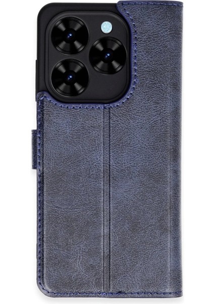 Tecno Spark Go 2024 Kılıf Trend S Plus Kapaklı Kılıf - Lacivert