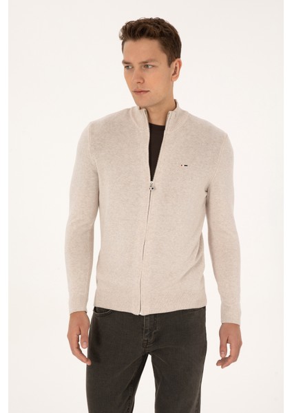 Erkek Taş Melanj Hırka (Triko) 50313688-VR225