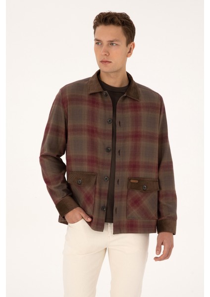 Erkek Plum Dokuma Mont 50308360-VR177