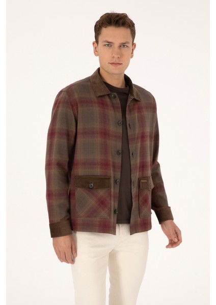 Erkek Plum Dokuma Mont 50308360-VR177 modelleri