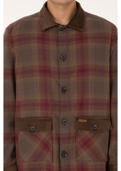 Erkek Plum Dokuma Mont 50308360-VR177