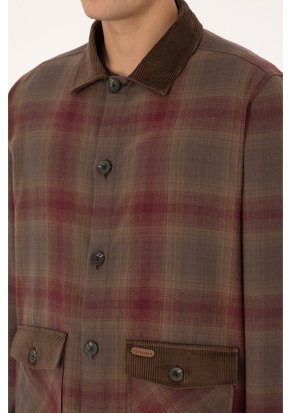 Erkek Plum Dokuma Mont 50308360-VR177