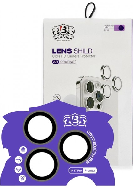 Ieg Apple iPhone 17 Pro Max Bilvis Titan Kamera Lens - Natural Grey