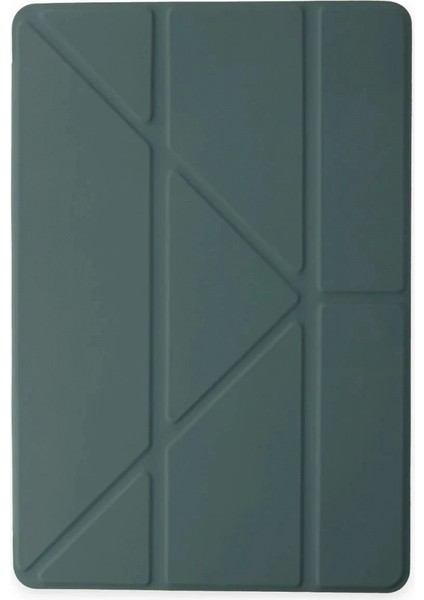 Ieg iPad Pro 12.9 (2021) Kılıf Kalemlikli Mars Tablet Kılıfı - Koyu Yeşil modelleri