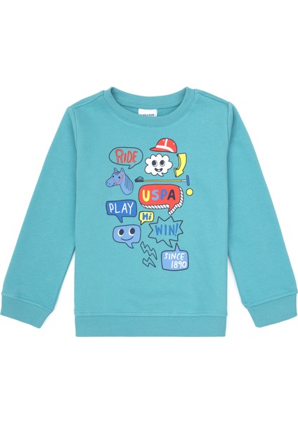 Erkek Çocuk Koyu Mint Sweatshirt 50316519-VR152