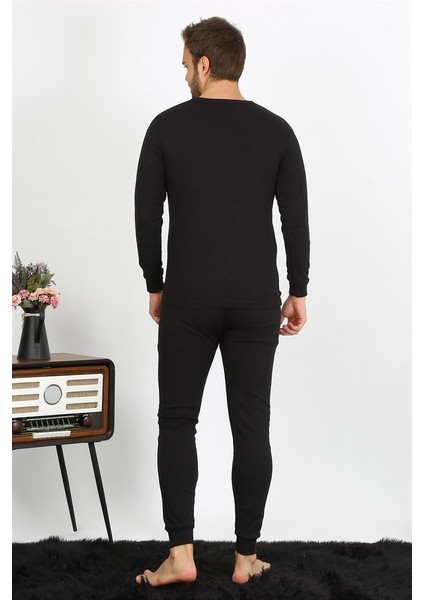 Modaserdem Erkek Termal Kışlık Alt Üst Içlik Takım Siyah 6868 modelleri