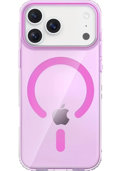 CPT05 Apple iPhone 17 Pro Pc Blank Magsafe Kapak - Pembe