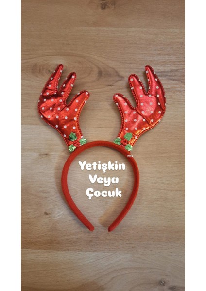 Yeni Yıl Yılbaşı Taç Geyiği Sevimli Geyik Boynuzları Kırmzı Geyik Taç Yetişkin Çocuk fiyatları