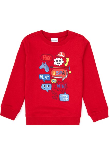 Erkek Çocuk Kırmızı Sweatshirt 50316519-VR171