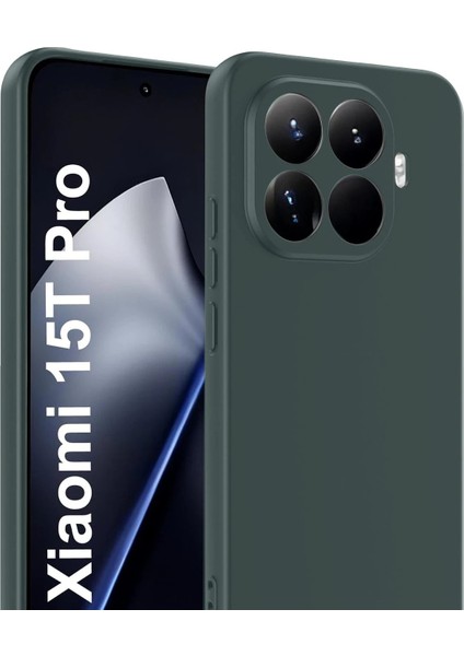 CPT05 Xiaomi Mi 15T Pro First Silikon - Koyu Yeşil fiyatları