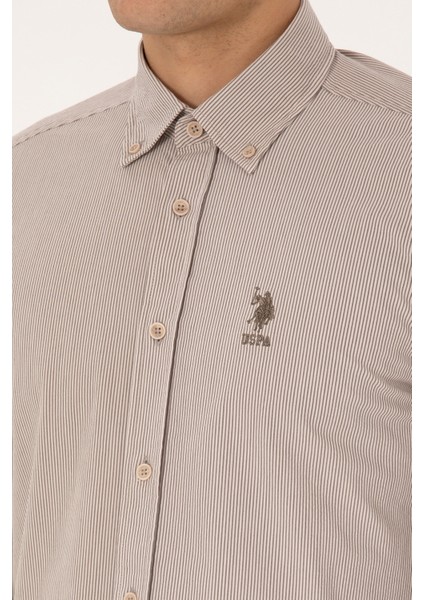 Erkek Taş Gömlek Desenli 50308522-VR049