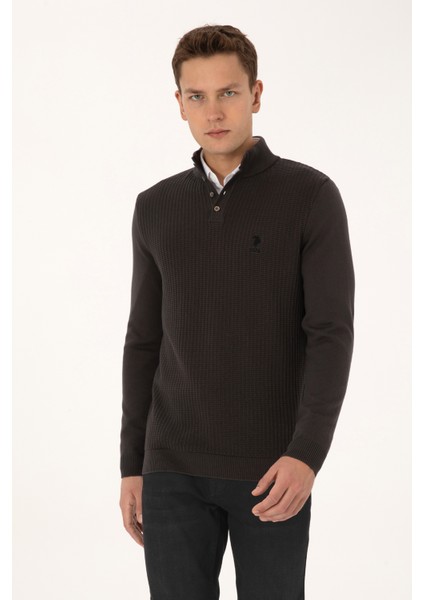 Erkek Antrasit Melanj Kazak /triko 50308915-VR081 modelleri