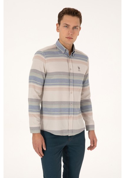 Erkek Taş Gömlek Desenli 50316648-VR049