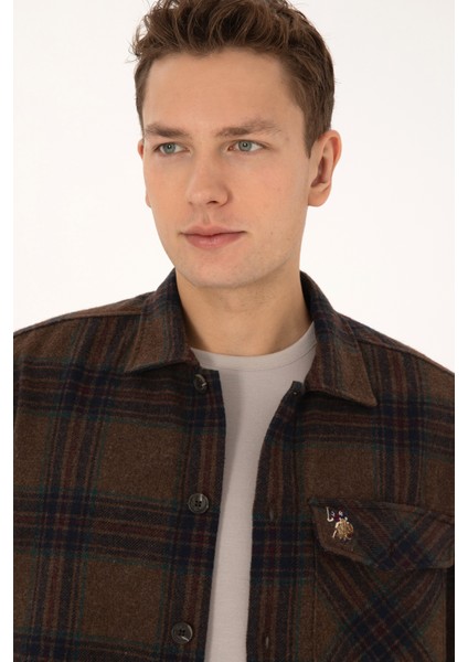 Erkek Kahverengi Gömlek Desenli 50316599-VR029 fiyatları