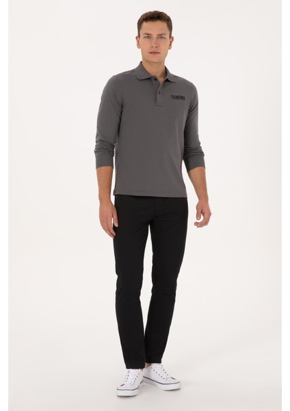 Erkek Siyah Pantolon (Kanvas-Chino) 50316835-VR046