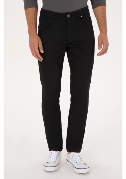 Erkek Siyah Pantolon (Kanvas-Chino) 50316835-VR046 fiyatları