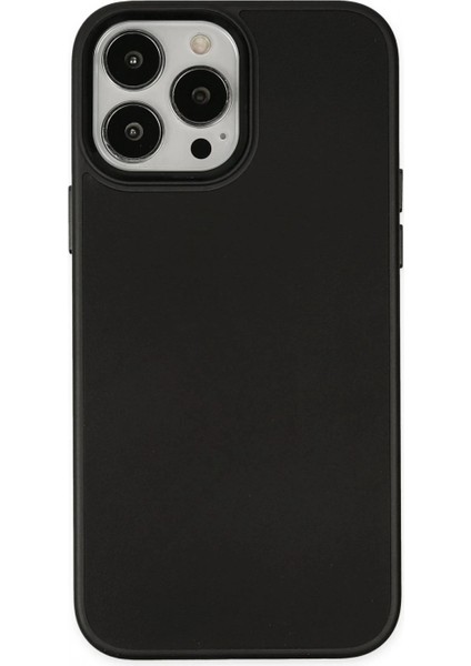Ieg iPhone 13 Pro Kılıf Asya Deri Silikon - Siyah
