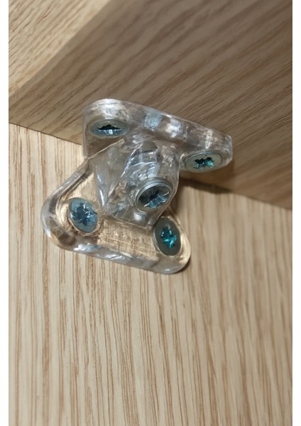 Şeffaf Plastik Kelebek Köşe Çektirme Bağlantı Elemanı, Köşe Birleştirme, Kırılmaz T Bağlantı 25 Adet fiyatları