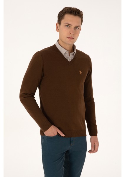 Erkek Kahverengi Kazak /triko 50313662-VR029