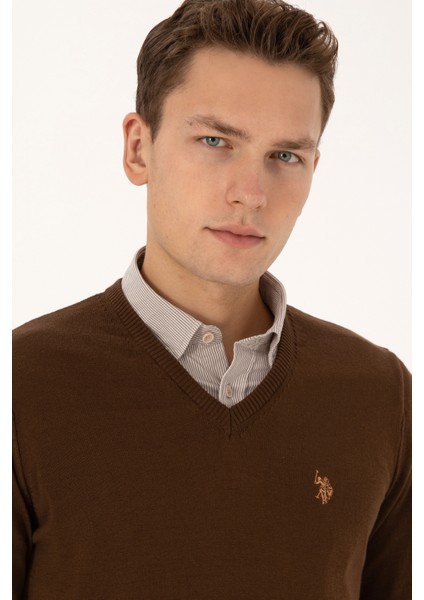 Erkek Kahverengi Kazak /triko 50313662-VR029 fiyatları