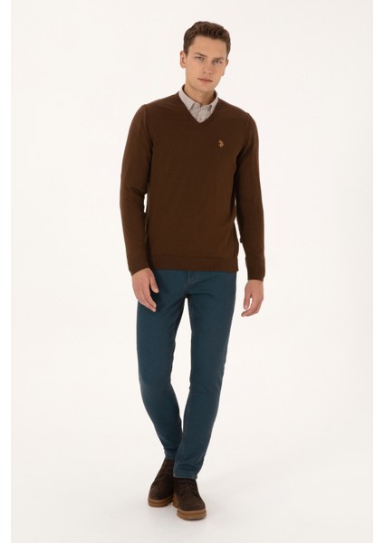 Erkek Kahverengi Kazak /triko 50313662-VR029 fırsatları