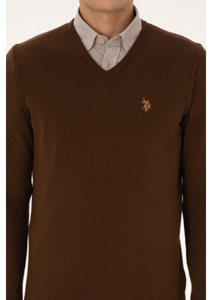 Erkek Kahverengi Kazak /triko 50313662-VR029