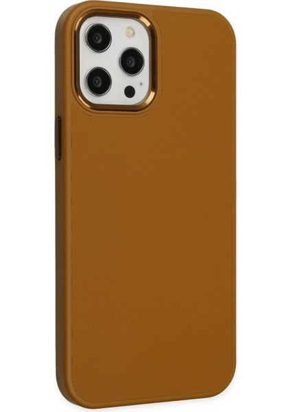 Ieg iPhone 12 Pro Max Kılıf Asya Deri Silikon - Kahverengi fiyatları