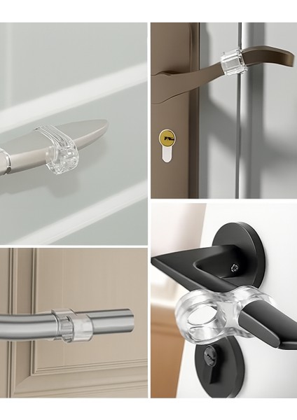 Silikon Kapı Stoperi, Duvar Koruma Aparatı, Çarpma Önleyici Şeffaf Kaplı Kolu Stoperi 10 Adet indirimleri