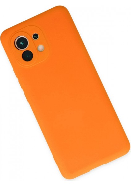 Ieg Xiaomi Mi 11 Kılıf Nano Içi Kadife Silikon - Turuncu modelleri
