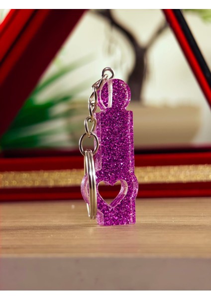 Harf Anahtarlık Kalp Desenli Kişiye Özel Hediyelik Ürün Epoksi Anahtarlık El Yapımı Anahtarlık Tüm Harfler Mağzamızda Mevcuttur.m