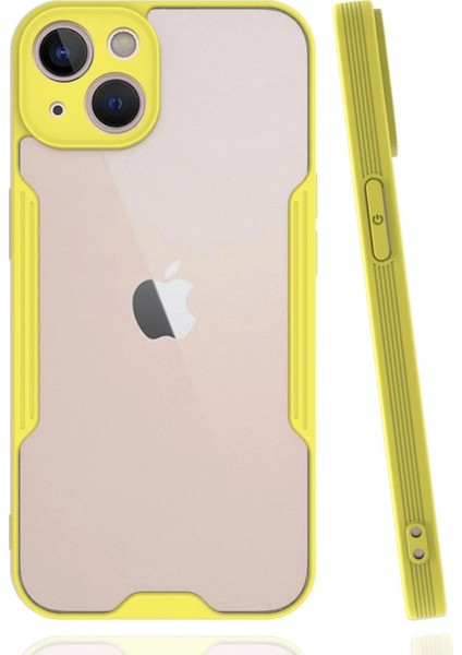 Ieg iPhone 14 Plus Kılıf Platin Silikon - Sarı