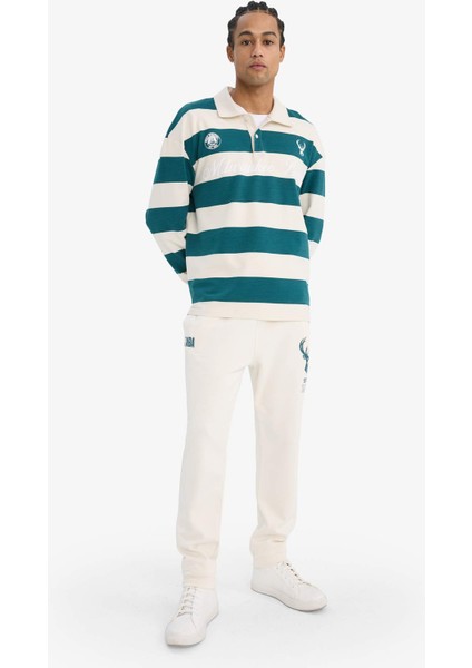 Fit NBA Milwaukee Bucks Standart Fit Cepli Esnek Bantlı Paça Jogger Eşofman Altı fiyatları