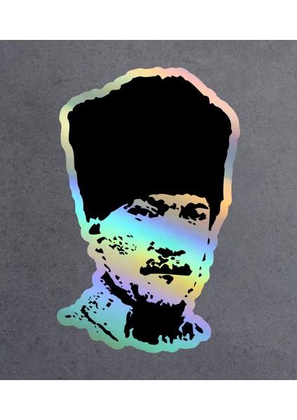 Hologramlı Janjanlı Atatürk Silüet Sticker - Araba Oto Motosiklet Karavan Sticker 03006 indirimleri