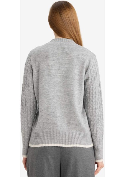 Regular Fit V Yaka Düğmeli Hırka E9148AX25WN indirimleri