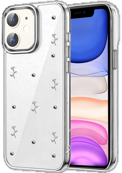 Apple iPhone 12 Fiyonk Desenli Kapak - Desen 6