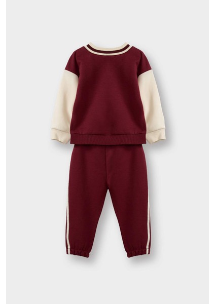 Erkek Bebek 2'li Takım Baskılı Sweatshirt Eşofman Altı G3738A525WN fırsatları