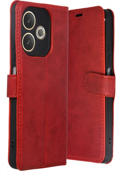 Ieg Oppo A5 Pro 4g Trend S Plus Kapaklı Kılıf - Kırmızı