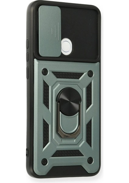 Ieg Oppo A15 Kılıf Pars Lens Yüzüklü Silikon - Yeşil fiyatları