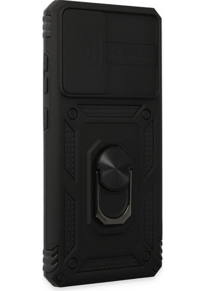 İEG Samsung Galaxy A52 Kılıf Pars Lens Yüzüklü Silikon - Siyah fiyatları