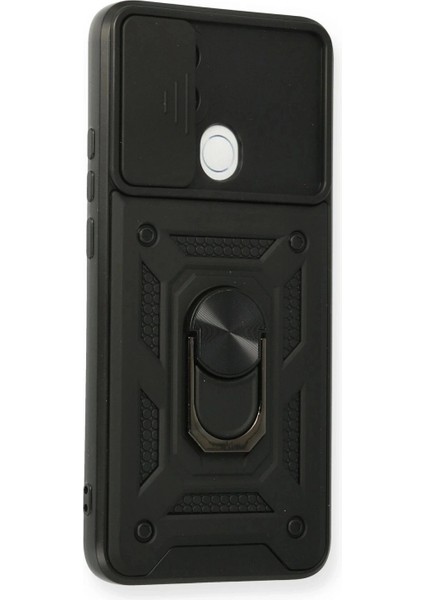 Ieg Oppo A15 Kılıf Pars Lens Yüzüklü Silikon - Siyah fiyatları