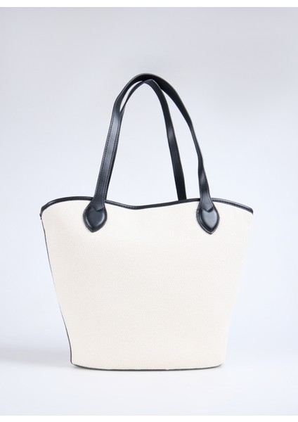 Beyaz - Siyah Kadın Omuz Çantası VBS7QO02CAN modelleri