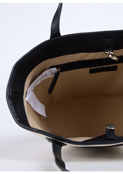 Beyaz - Siyah Kadın Omuz Çantası VBS7QO02CAN fırsatları