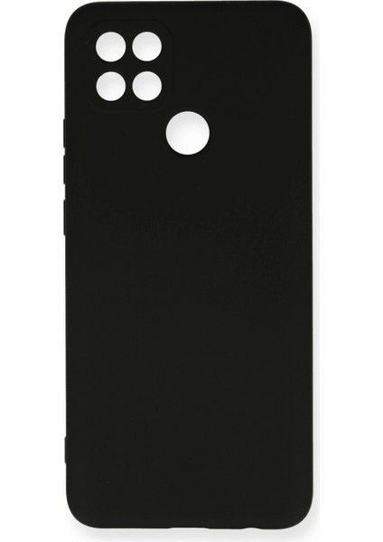 Ieg Oppo A15 Kılıf Nano Içi Kadife Silikon - Siyah
