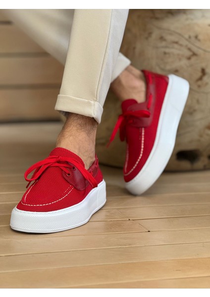 Torento Premium Triko Günlük Casual Erkek Ayakkabı Kırmızı fırsatları