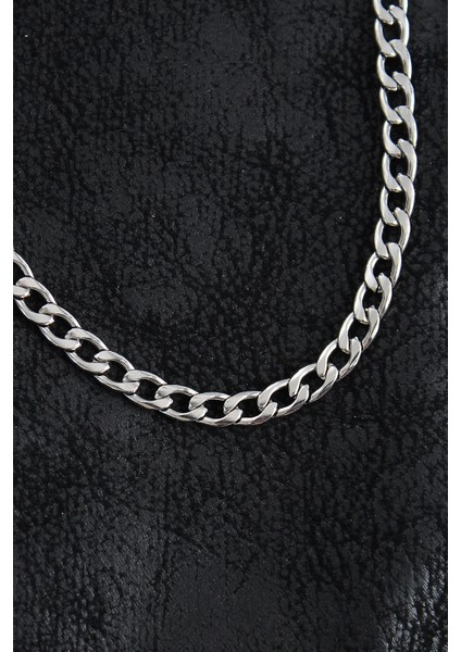 Bfs 316L Çelik Kalın Klasik Zincir Model Gümüş Renk Erkek Kolye fiyatları