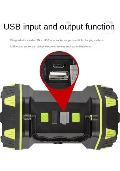 F-262 Yeni Güçlü Çift Taraflı Taşınabilir Spot ve Işıldak USB Powerbank Şarjlı Fener modelleri