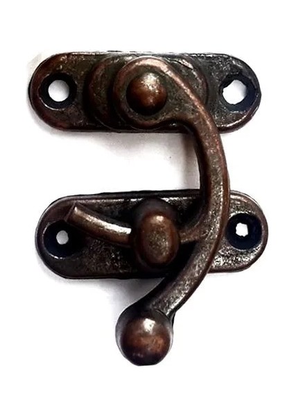 Yay Gözü, Ahşap Kutu Klipsi - Minik 20X24 Mm, Antik, 100 Adet