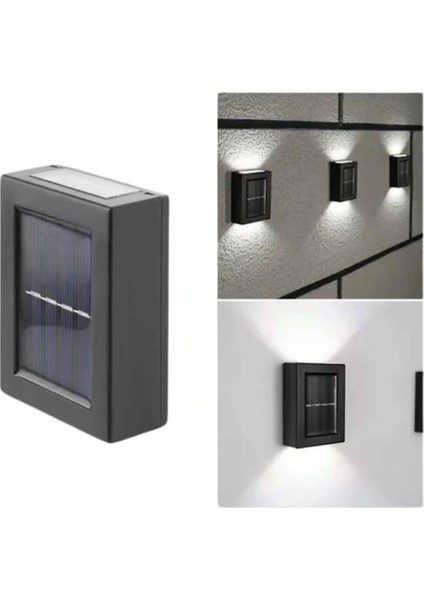 Ieg Solar Lamba Dekoratif Aplik Su Geçirmez LED Işıklı Duvar Lambası